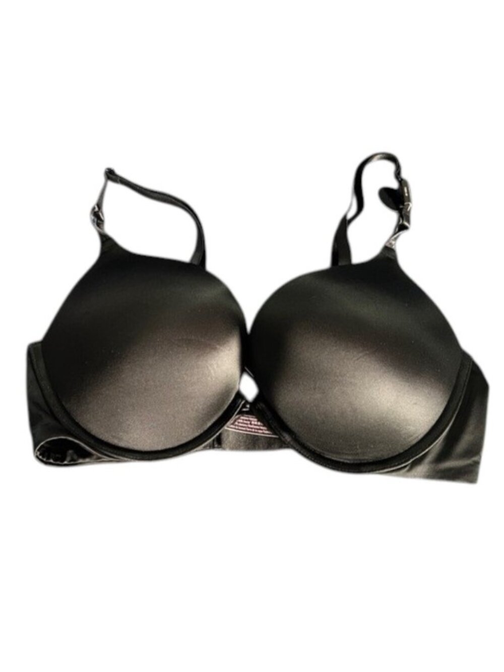 Victoria’s Secret Bombshell Bra 36C Black Add 2 Cups Push Up Y2K Glam NWT